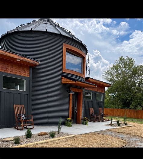 turning grain bin into house